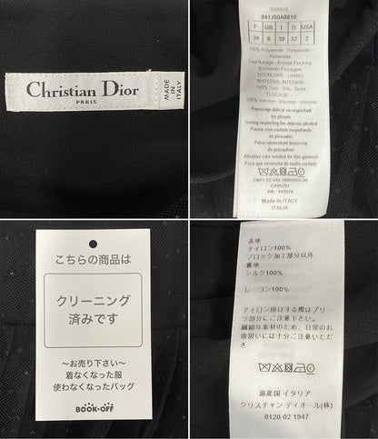 Christian Dior チュールスカート 841J50A8810 ドット ブラック レディース SIZE 34 クリスチャンディオール