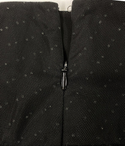 Christian Dior チュールスカート 841J50A8810 ドット ブラック レディース SIZE 34 クリスチャンディオール
