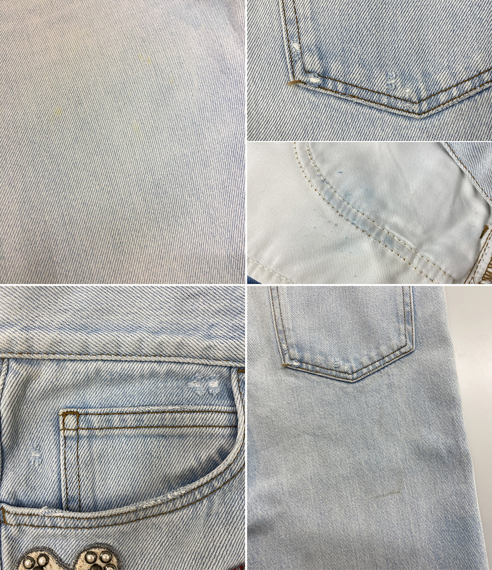 GUCCI デニムパンツ 467288 ハートパッチデニム レディース SIZE 23 グッチ