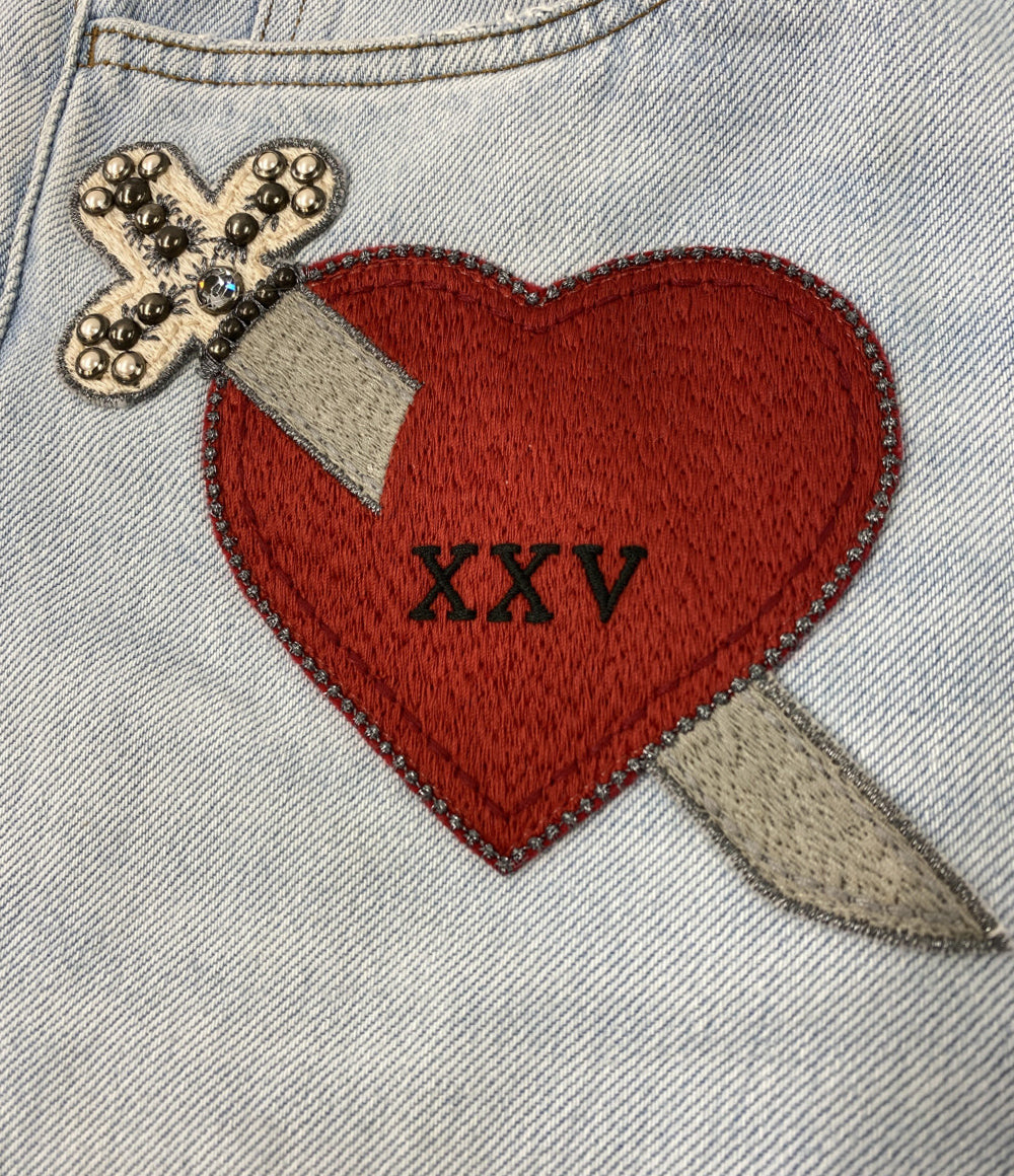 GUCCI デニムパンツ 467288 ハートパッチデニム レディース SIZE 23 グッチ