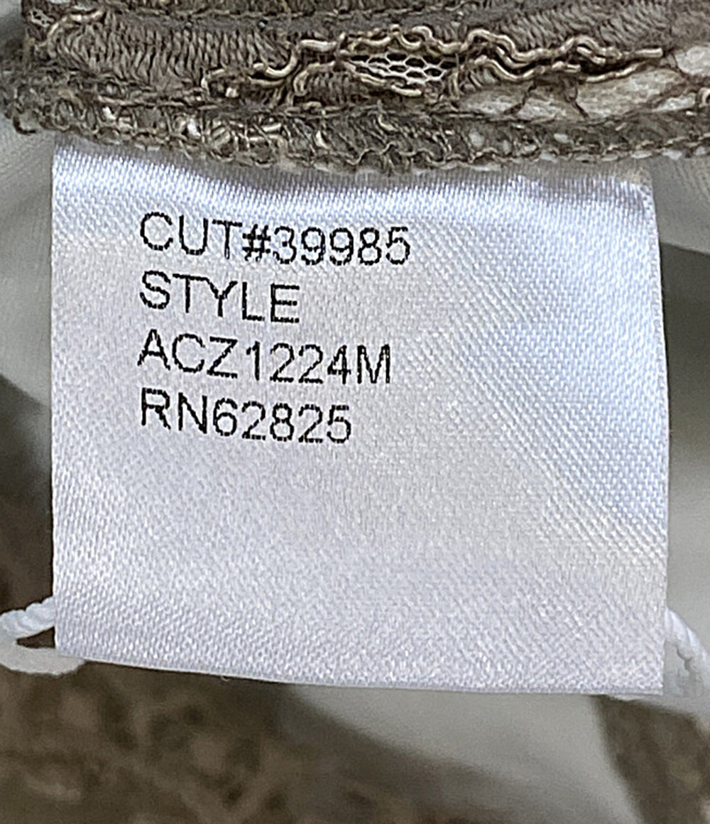 TADASHI SHOJI 五分袖ワンピース ベージュ レース レディース SIZE 2 タダシショージ