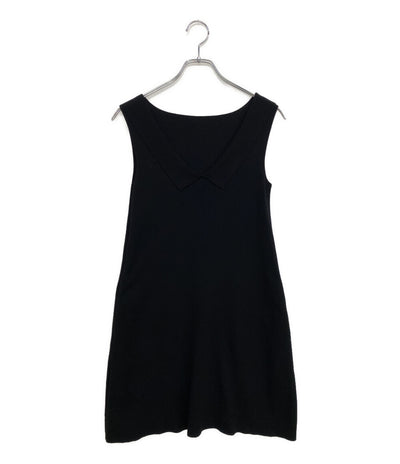 foxey ノースリーブワンピース えり付き ブラック レディース SIZE 38 フォクシー