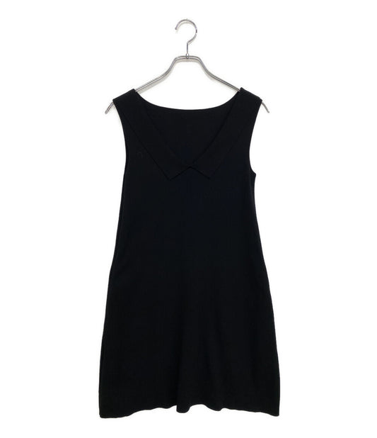 foxey ノースリーブワンピース えり付き ブラック レディース SIZE 38 フォクシー