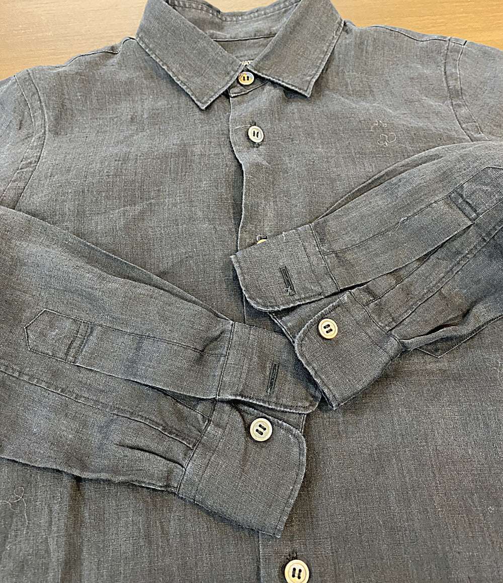 COMME des GARÇONS グレー 長袖シャツ COMME des GARCONS 長袖シャツ リネン100 JQ-B004 メンズ SIZE XS