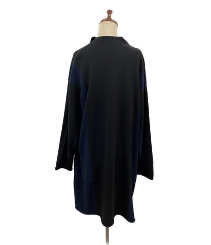 PLEATS PLEASE ニットコート 切替 PP03-K762 レディース SIZE 3 プリーツプリーズ