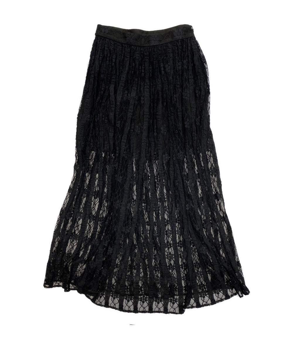 美品 CLANE レーススカート 2WAY LACE LAYERED SKIRT 24SS レディース SIZE 2 クラネ