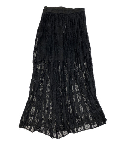 美品 CLANE レーススカート 2WAY LACE LAYERED SKIRT 24SS レディース SIZE 2 クラネ