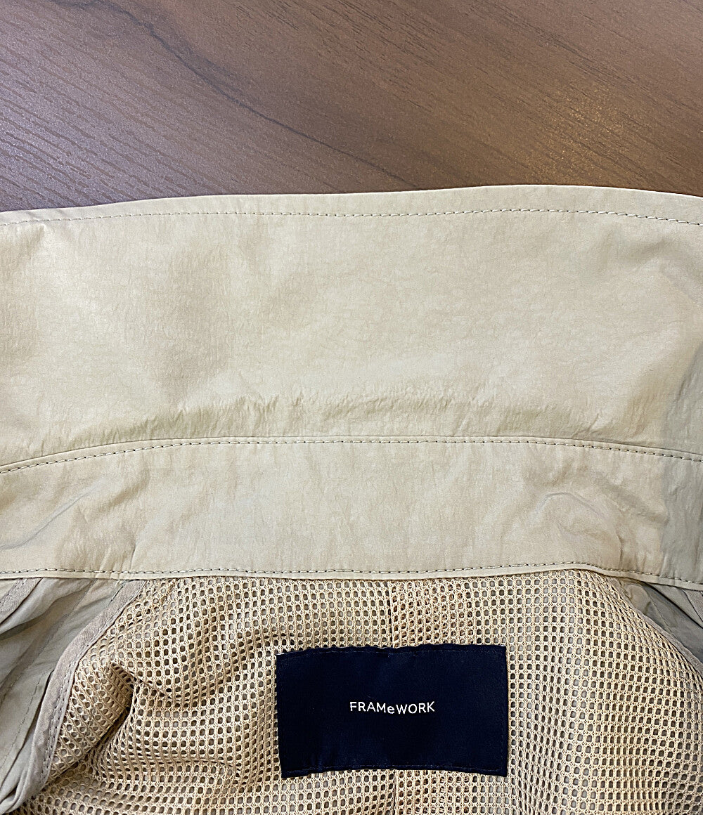 FRAMe WORK フレームワーク 撥水ナイロントレンチコート レディース SIZE 38