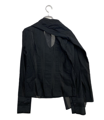 VIVIENNE WESTWOOD 長袖シャツ ブラック 356-01-83024 レディース SIZE 40 ヴィヴィアンウエストウッド