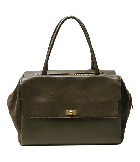ANYA HINDMARCH ハンドバッグ seaton カーキグリーン レディース アニヤ・ハインドマーチ