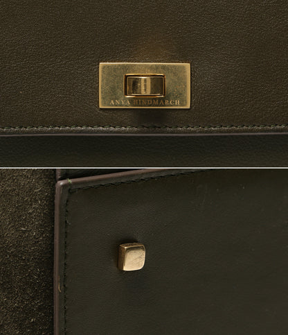 ANYA HINDMARCH ハンドバッグ seaton カーキグリーン レディース アニヤ・ハインドマーチ
