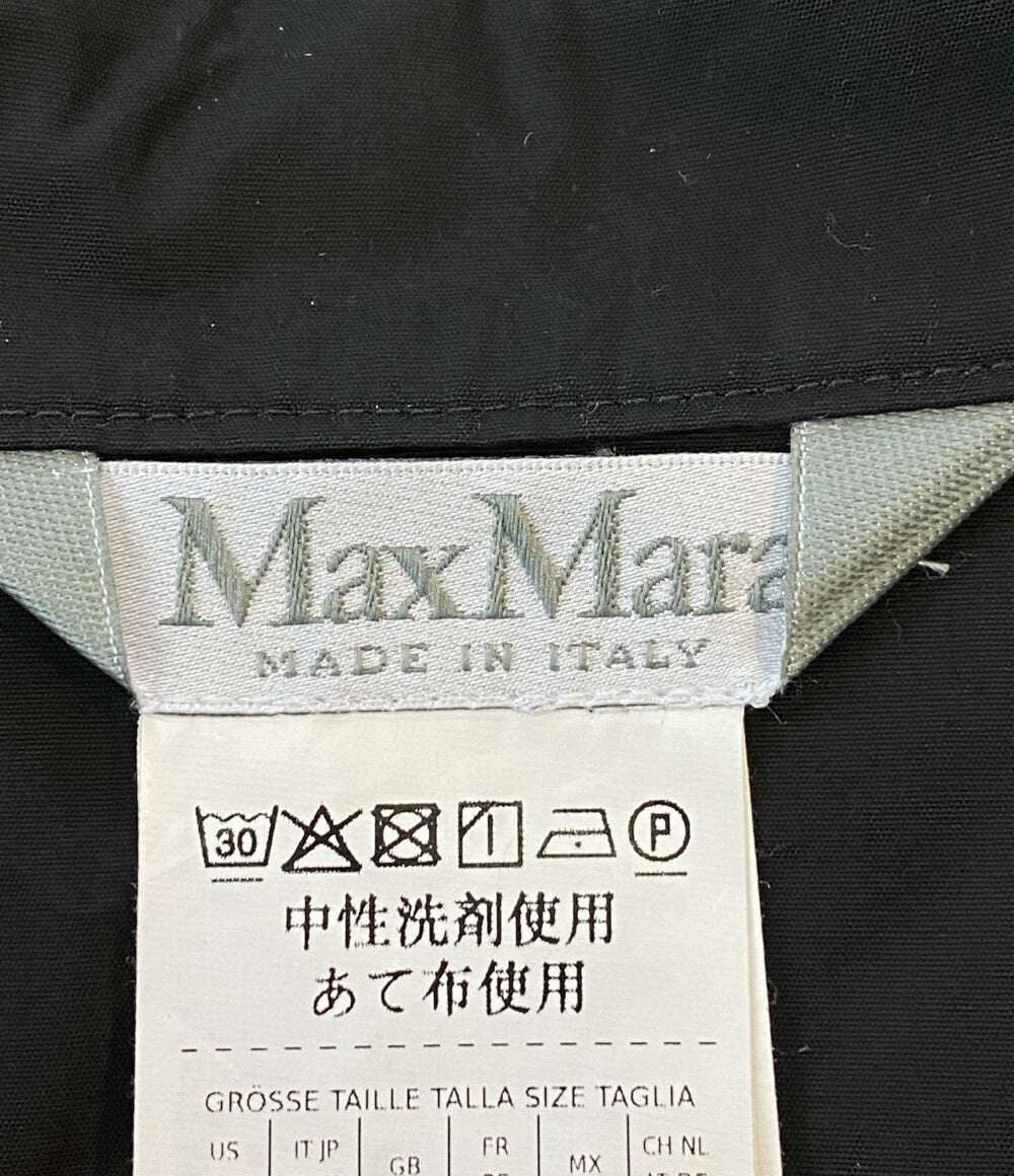 MAX MARA シャツワンピース 七分袖 ブラック レディース SIZE 40 マックスマーラ