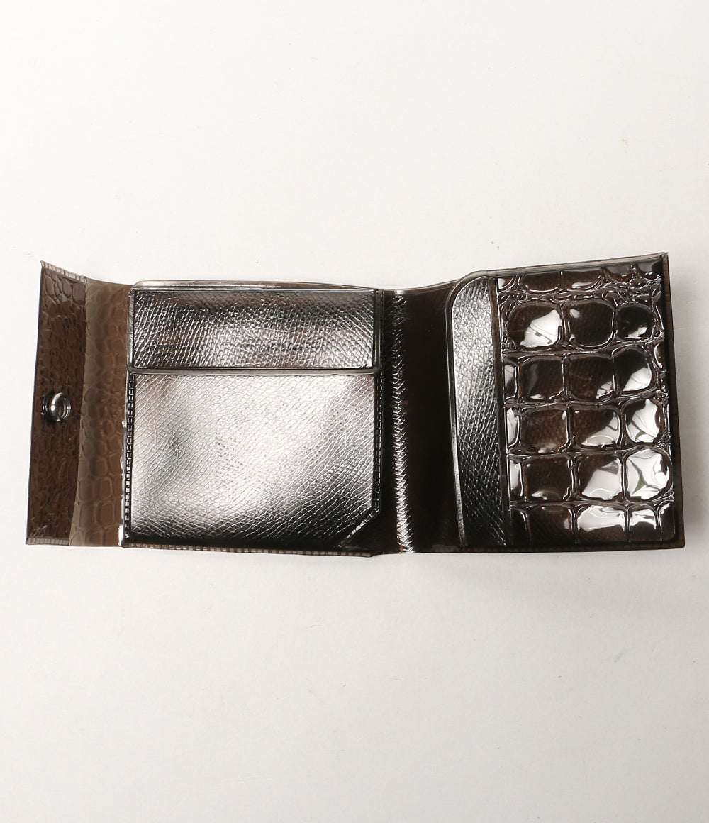 美品 beautiful people 二つ折り財布 vinyl mini wallet クリア 26AW レディース ビューティフルピープル