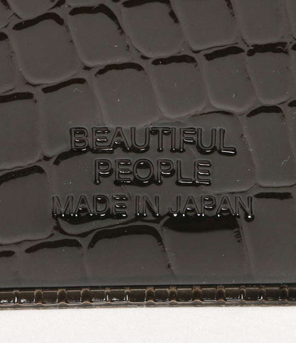 美品 beautiful people 二つ折り財布 vinyl mini wallet クリア 26AW レディース ビューティフルピープル