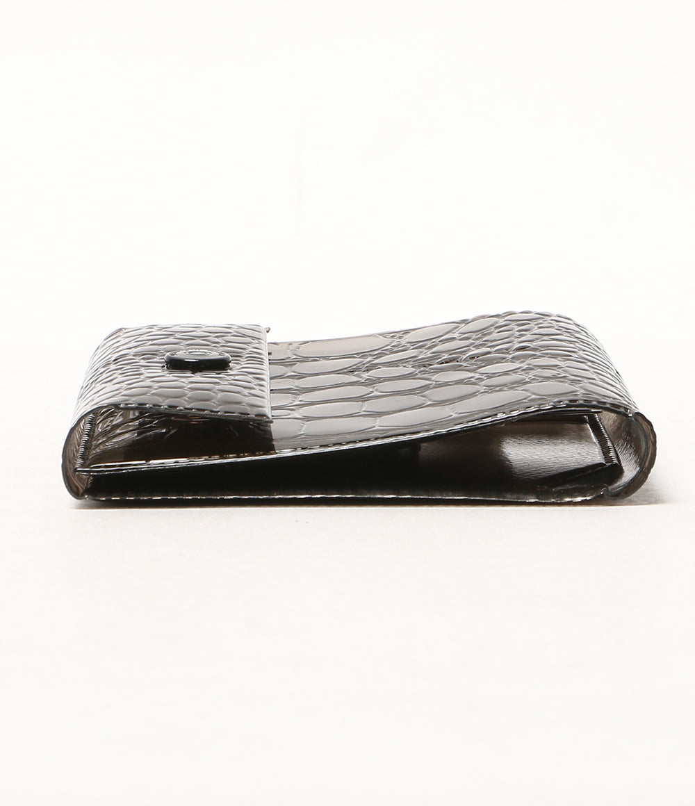 美品 beautiful people 二つ折り財布 vinyl mini wallet クリア 26AW レディース ビューティフルピープル
