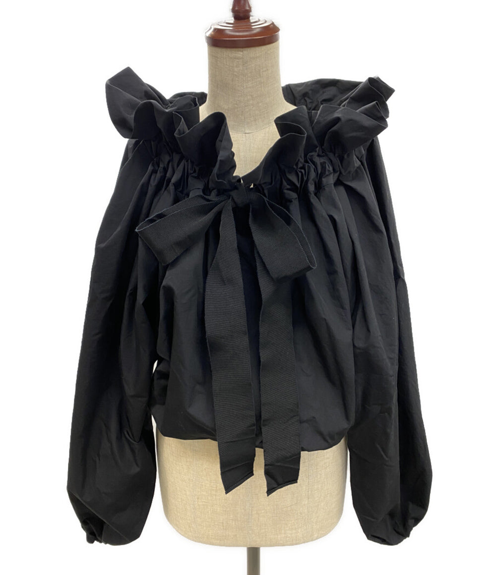 PATOU ブラウス 24S-T0017-0017 ブラック レディース SIZE 34 パトゥ