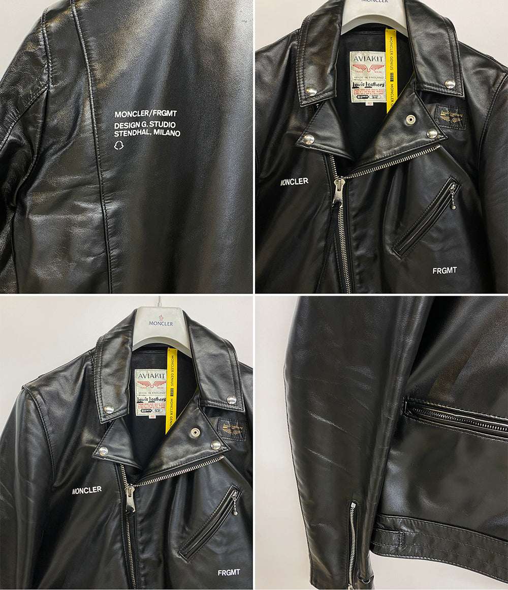MONCLER レザージャケット FRGMT×Lewis Leather DWAYNE CYCLONE メンズ