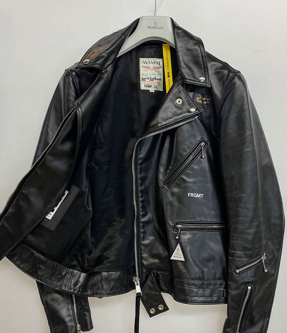 MONCLER レザージャケット FRGMT×Lewis Leather DWAYNE CYCLONE メンズ