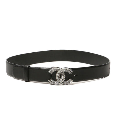 美品 CHANEL ベルト ココ ラインストーン B20 レディース SIZE 80/32 シャネル