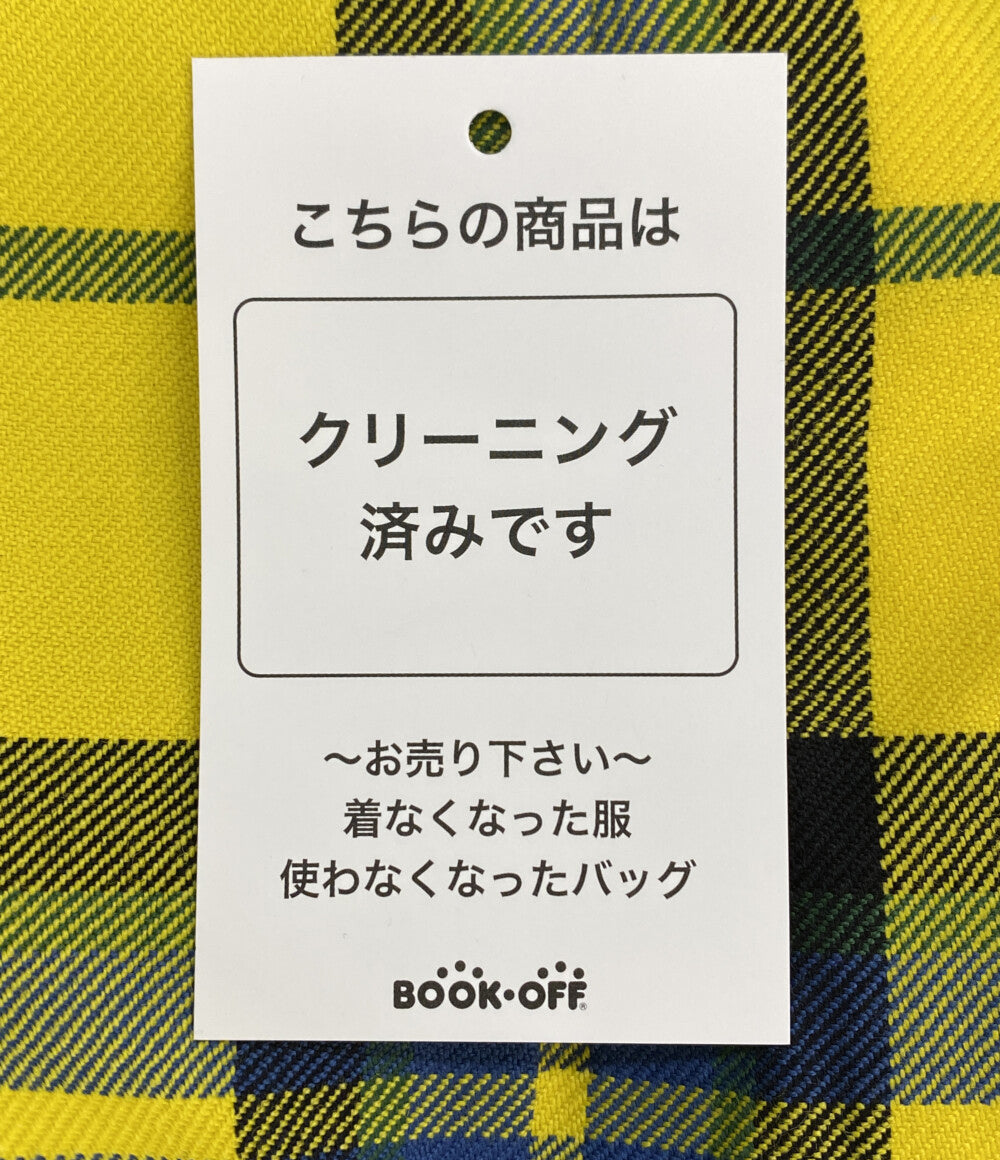 O NEIL of DUBLIN オニール オブ ダブリン ラップスカート チェック イエロー レディース SIZE GB8