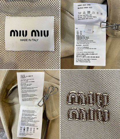 美品 MIU MIU ジャケット ジャガード 2023AW メンズ SIZE 38 ミュウ ミュウ