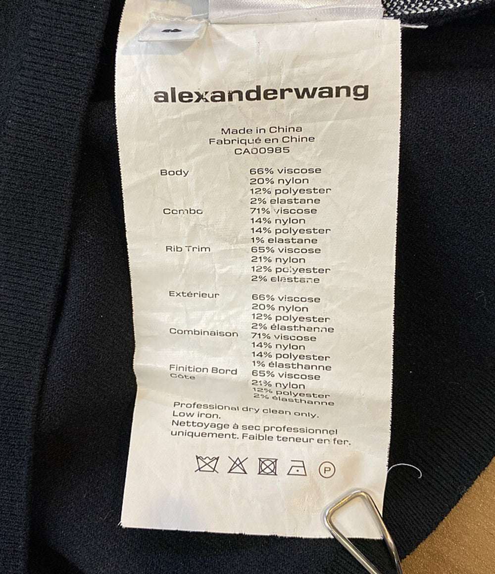 ALEXANDER WANG ハイネックカットソー ロゴ CA00985 レディース SIZE S アレキサンダーワン