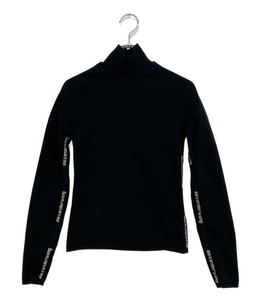 ALEXANDER WANG ハイネックカットソー ロゴ CA00985 レディース SIZE S アレキサンダーワン