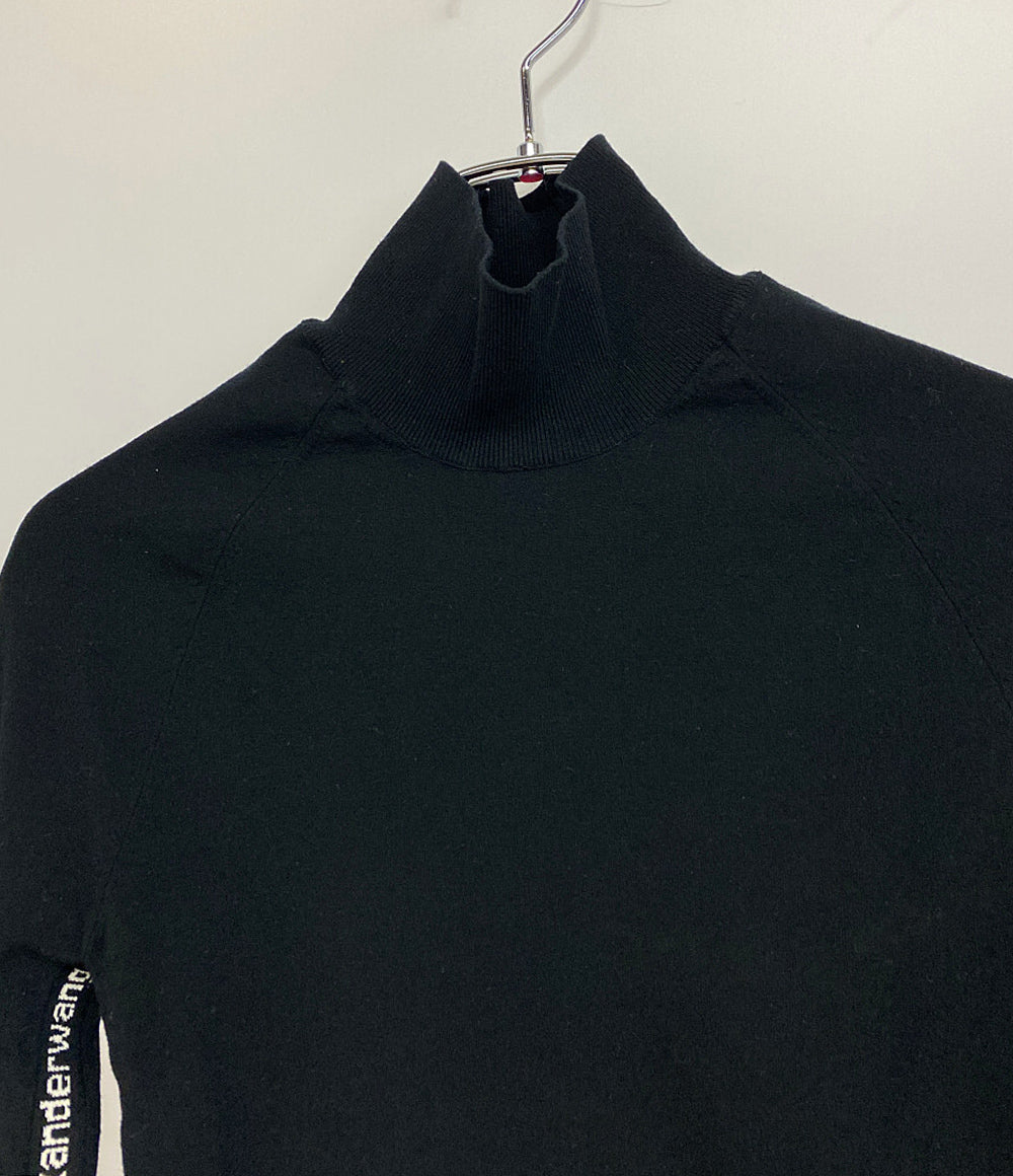 ALEXANDER WANG ハイネックカットソー ロゴ CA00985 レディース SIZE S アレキサンダーワン