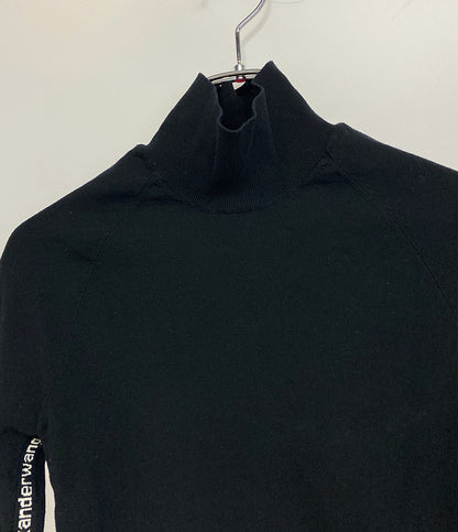 ALEXANDER WANG ハイネックカットソー ロゴ CA00985 レディース SIZE S アレキサンダーワン