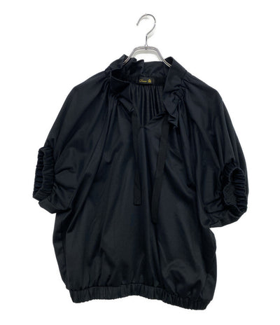 美品 Drawer 半袖シャツ ギャザーカラーカットソーブラウス 25ss 5617-299-0752 レディース SIZE - ドゥロワー