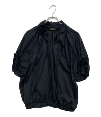 美品 Drawer 半袖シャツ ギャザーカラーカットソーブラウス 25ss 5617-299-0752 レディース SIZE - ドゥロワー
