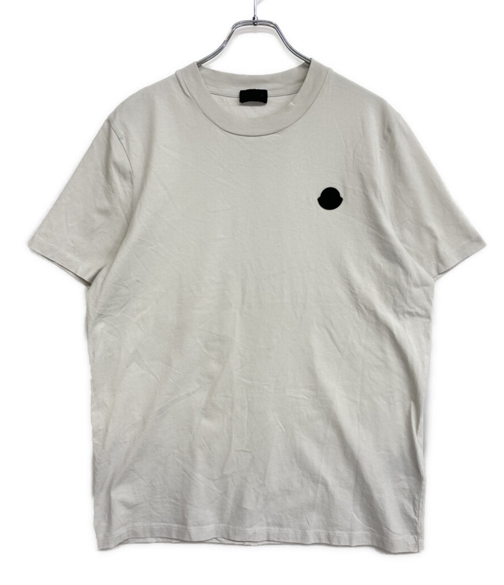 MONCLER 半袖Ｔシャツ I10918C00007 ラバーロゴ ホワイト メンズ SIZE M モンクレール