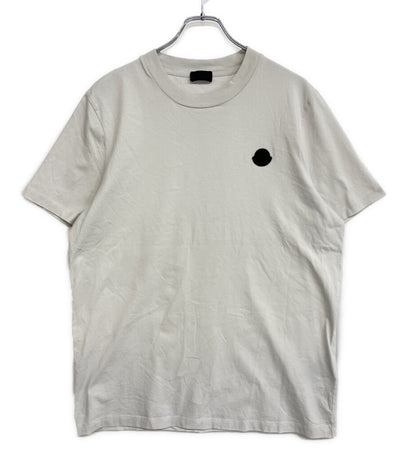 MONCLER 半袖Ｔシャツ I10918C00007 ラバーロゴ ホワイト メンズ SIZE M モンクレール