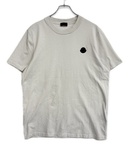 MONCLER 半袖Ｔシャツ I10918C00007 ラバーロゴ ホワイト メンズ SIZE M モンクレール