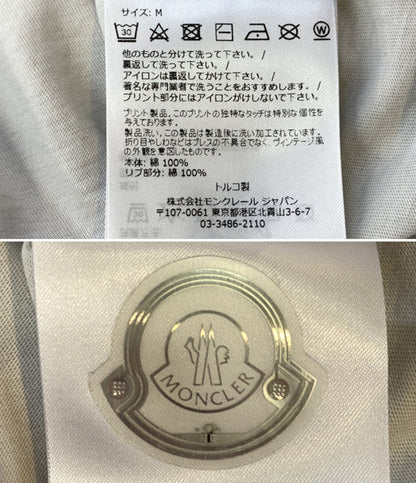 MONCLER 半袖Ｔシャツ I10918C00007 ラバーロゴ ホワイト メンズ SIZE M モンクレール