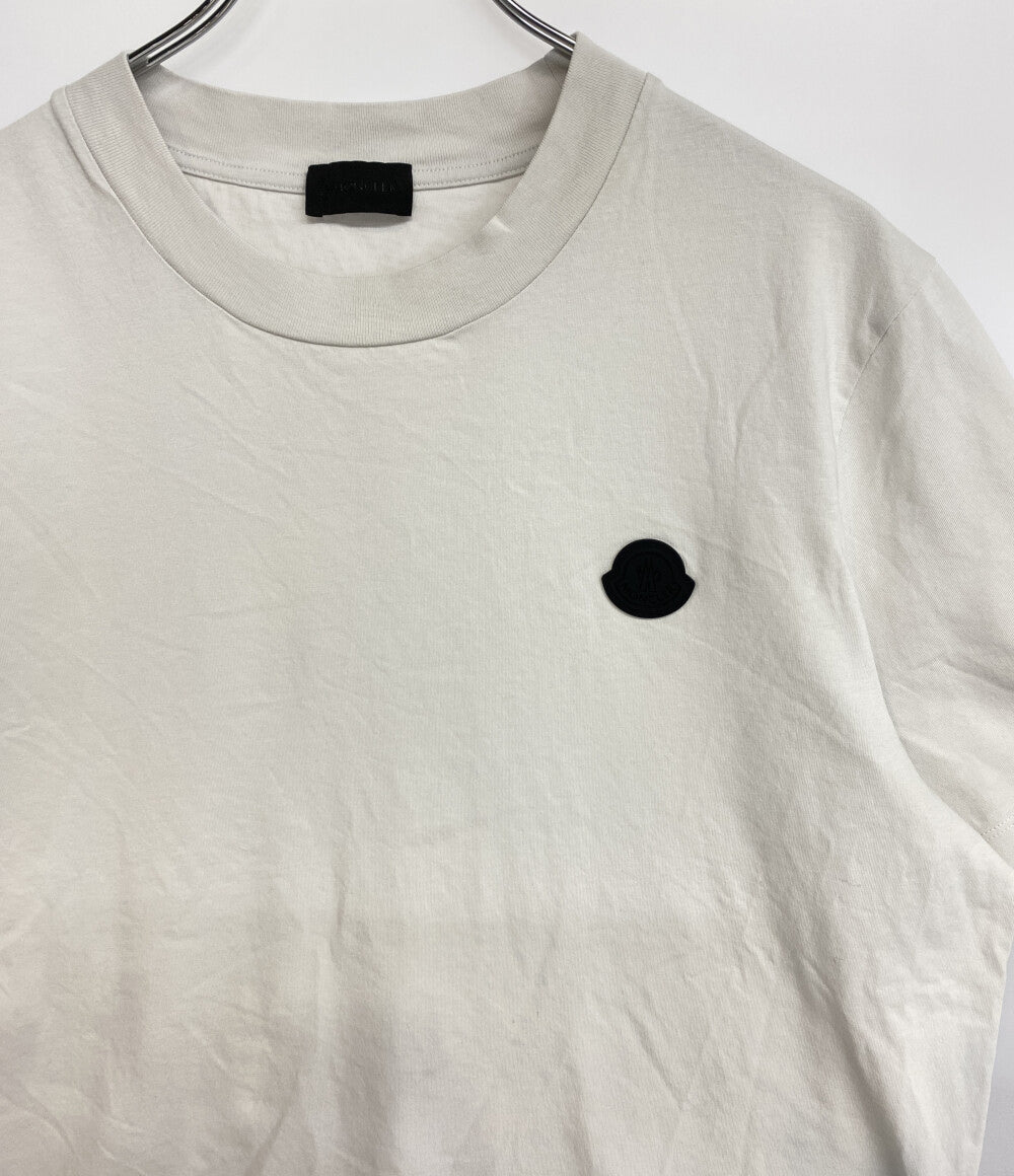 MONCLER 半袖Ｔシャツ I10918C00007 ラバーロゴ ホワイト メンズ SIZE M モンクレール