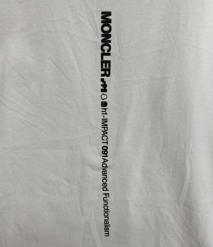 MONCLER 半袖Ｔシャツ I10918C00007 ラバーロゴ ホワイト メンズ SIZE M モンクレール