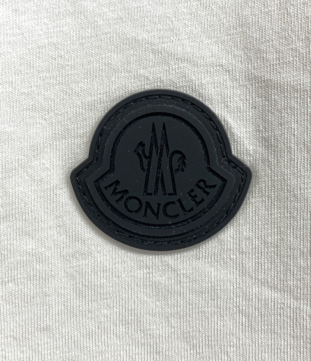 MONCLER 半袖Ｔシャツ I10918C00007 ラバーロゴ ホワイト メンズ SIZE M モンクレール