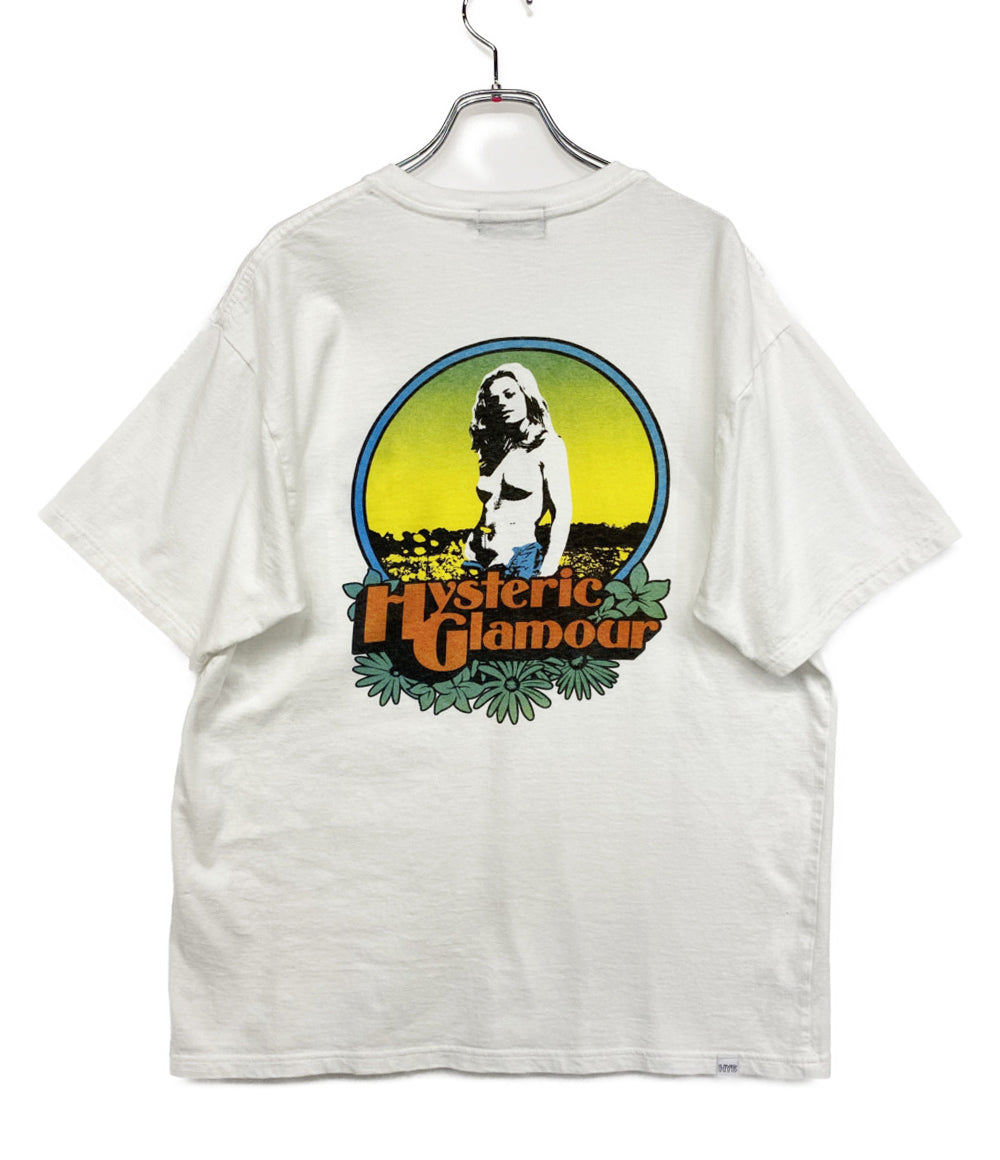 HYSTERIC 半袖Ｔシャツ Hystenic gramour ロゴ ホワイト メンズ SIZE L ヒステリック