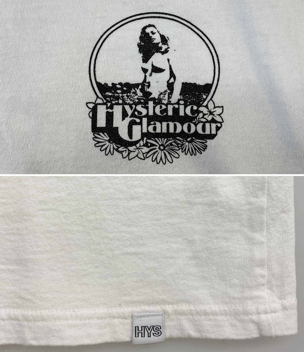 HYSTERIC 半袖Ｔシャツ Hystenic gramour ロゴ ホワイト メンズ SIZE L ヒステリック
