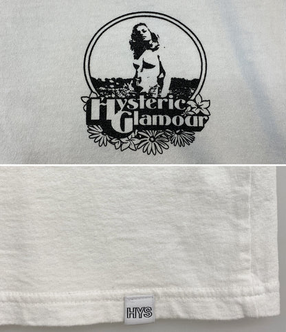 HYSTERIC 半袖Ｔシャツ Hystenic gramour ロゴ ホワイト メンズ SIZE L ヒステリック