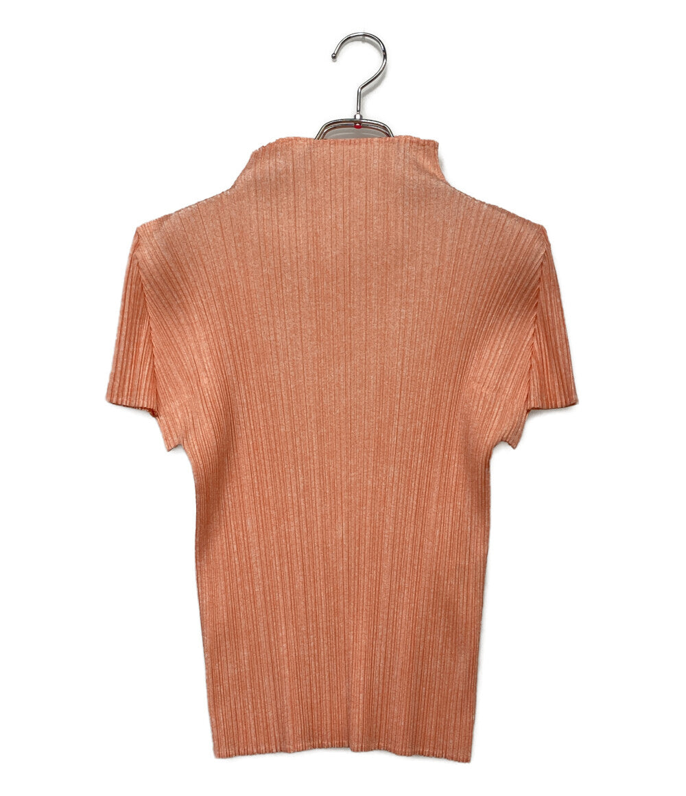 美品 PLEATS PLEASE 半袖カットソー ハイネック PP71-JK168 レディース SIZE 3 プリーツプリーズ