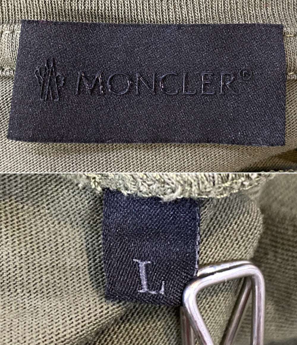 MONCLER 半袖Ｔシャツ I20918C00016 カーキ メンズ SIZE L モンクレール