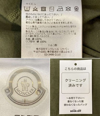MONCLER 半袖Ｔシャツ I20918C00016 カーキ メンズ SIZE L モンクレール
