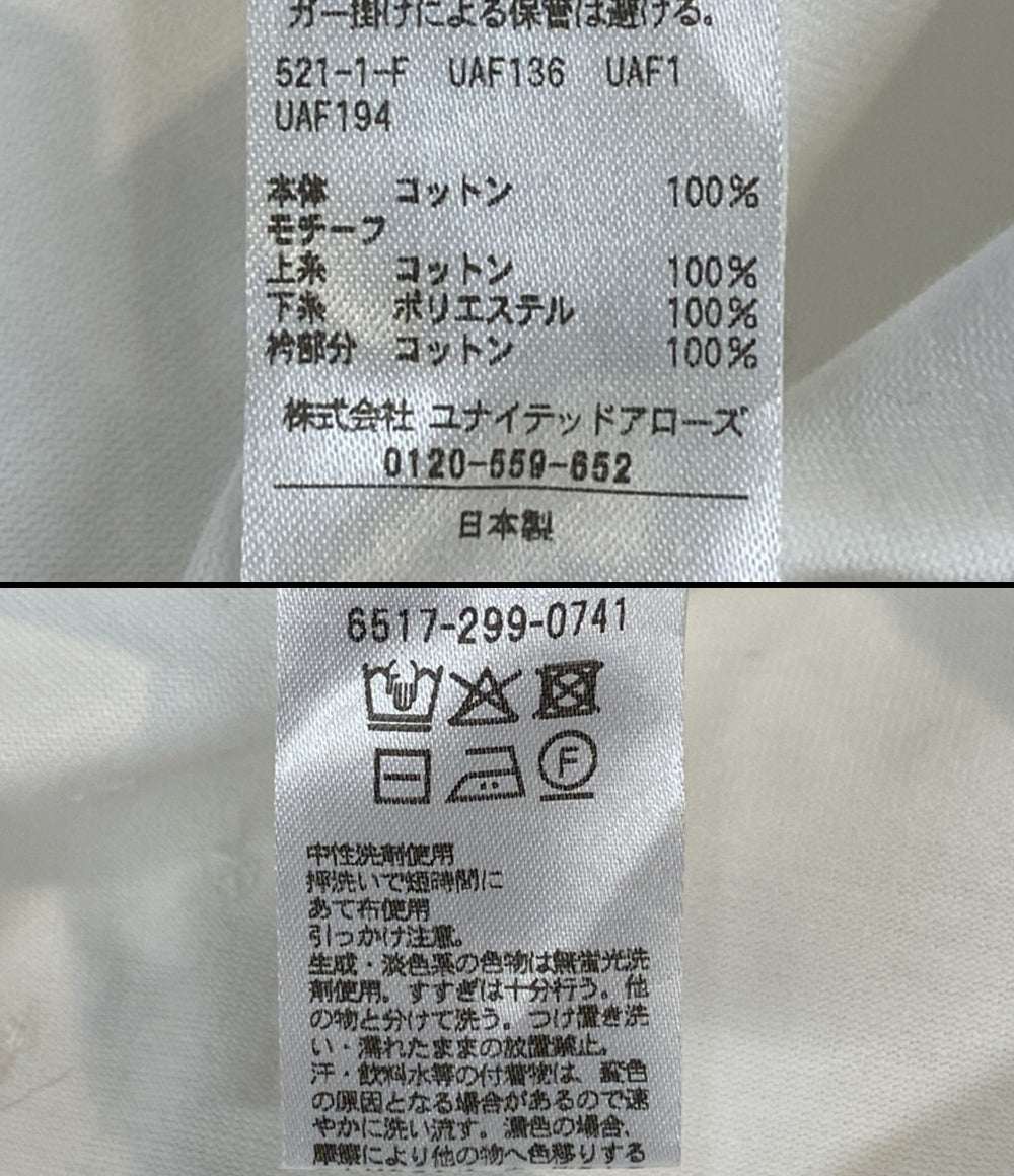 Drawer 半袖Ｔシャツ 6517-299-0741 フラワ-エンボス レディース SIZE - ドゥロワー