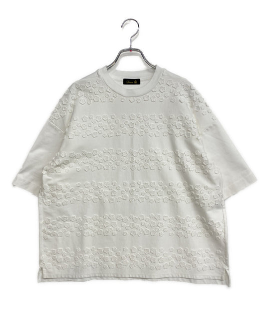 Drawer 半袖Ｔシャツ 6517-299-0741 フラワ-エンボス レディース SIZE - ドゥロワー