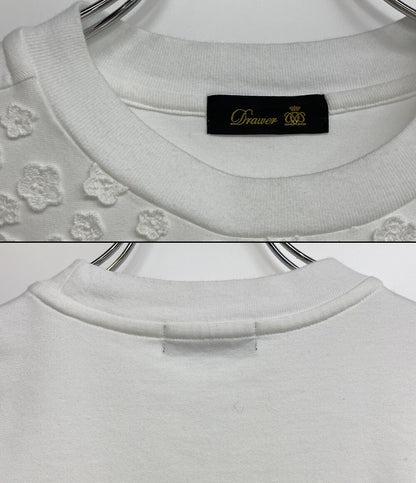 Drawer 半袖Ｔシャツ 6517-299-0741 フラワ-エンボス レディース SIZE - ドゥロワー