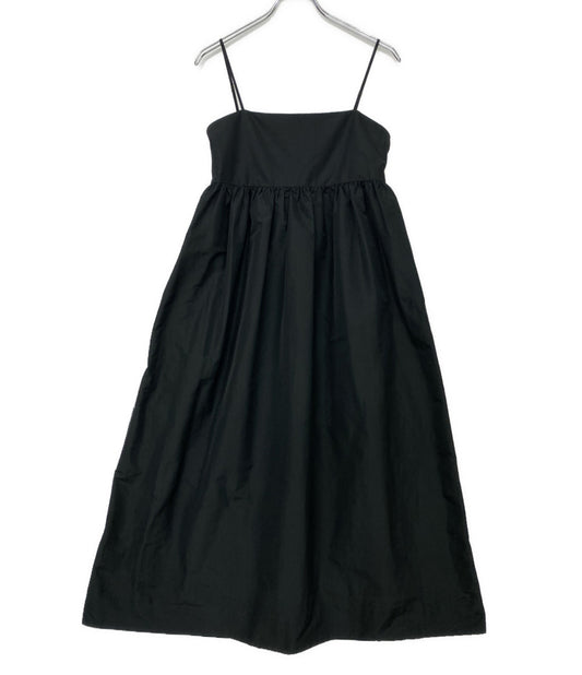 UNITED ARROWS キャミソールワンピース black 23SS P タフタ レディース SIZE 38 ユナイテッドアローズ