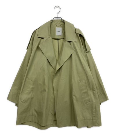 ebure クリアコットンツイルステンカラーショートコート グリーン 3710200032 レディース SIZE 38 エブール