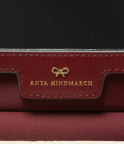 美品 ANYA HINDMARCH AH ロゴ バニティーキット ピンク 26年現行品 レディース アニヤ・ハインドマーチ